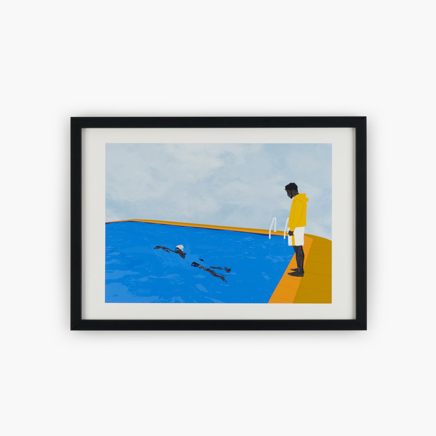 Pool day II - portrait of an artist, 2021 - Timed Drop by Bridgeman Editions
