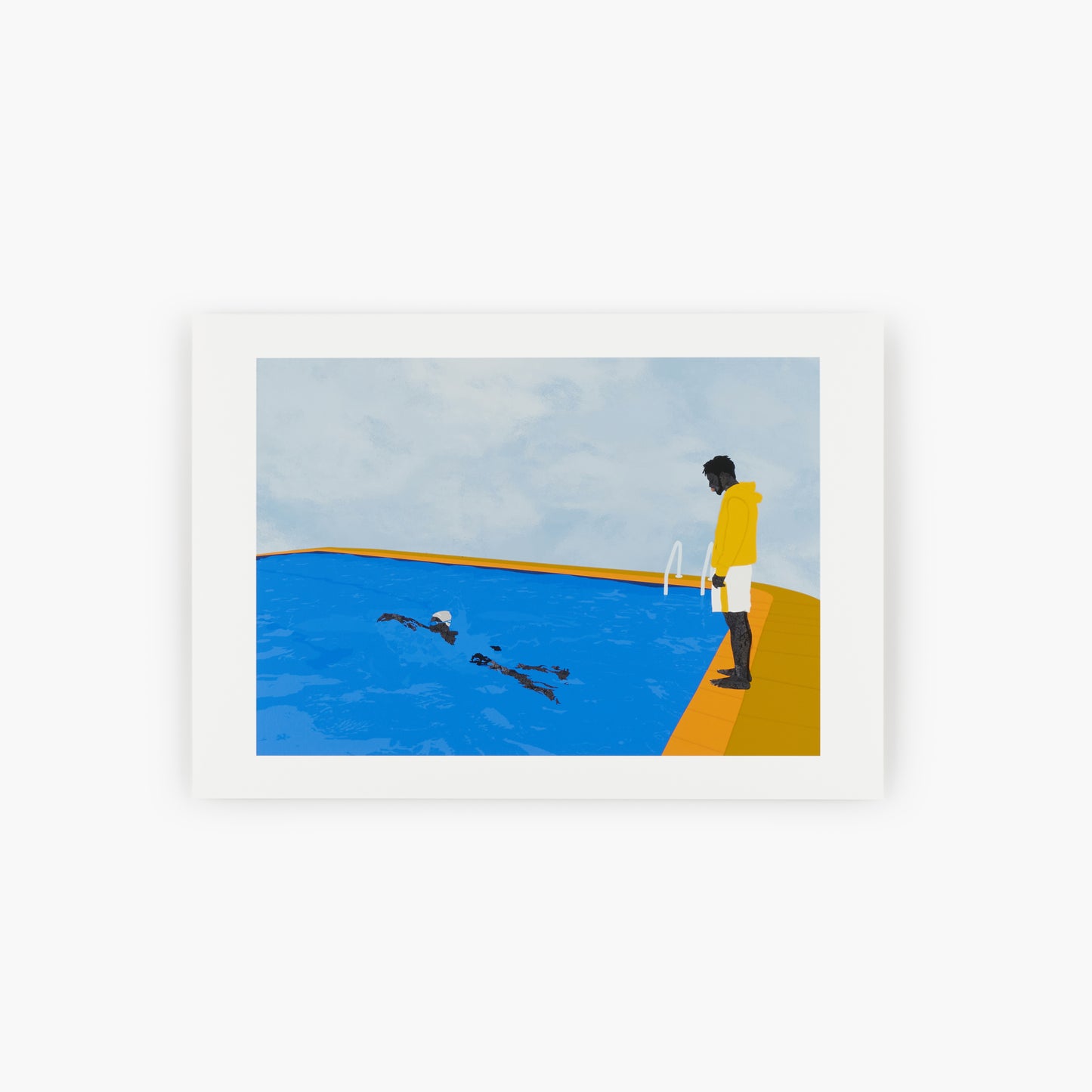 Pool day II - portrait of an artist, 2021 - Timed Drop by Bridgeman Editions