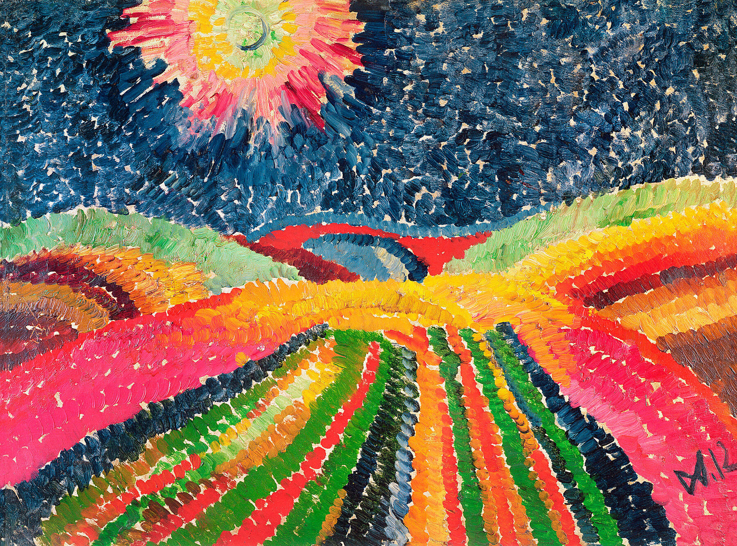 Wilhelm Morgner, The Path, 1912 - by Bridgeman Editions