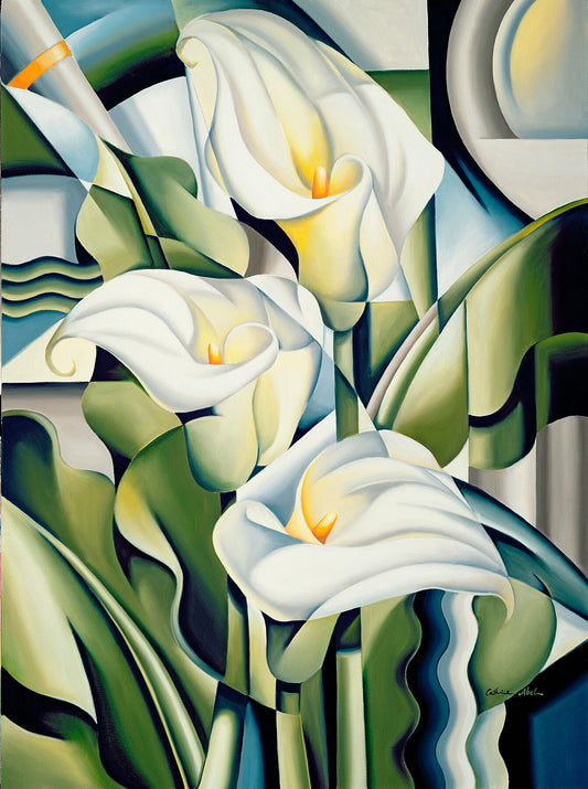 Catherine Abel, Cubist Lilies, 2002 -  by  Bridgeman Editions