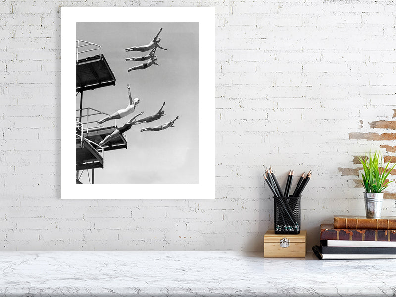 Seven Champion Diving In LA - by Bridgeman Editions