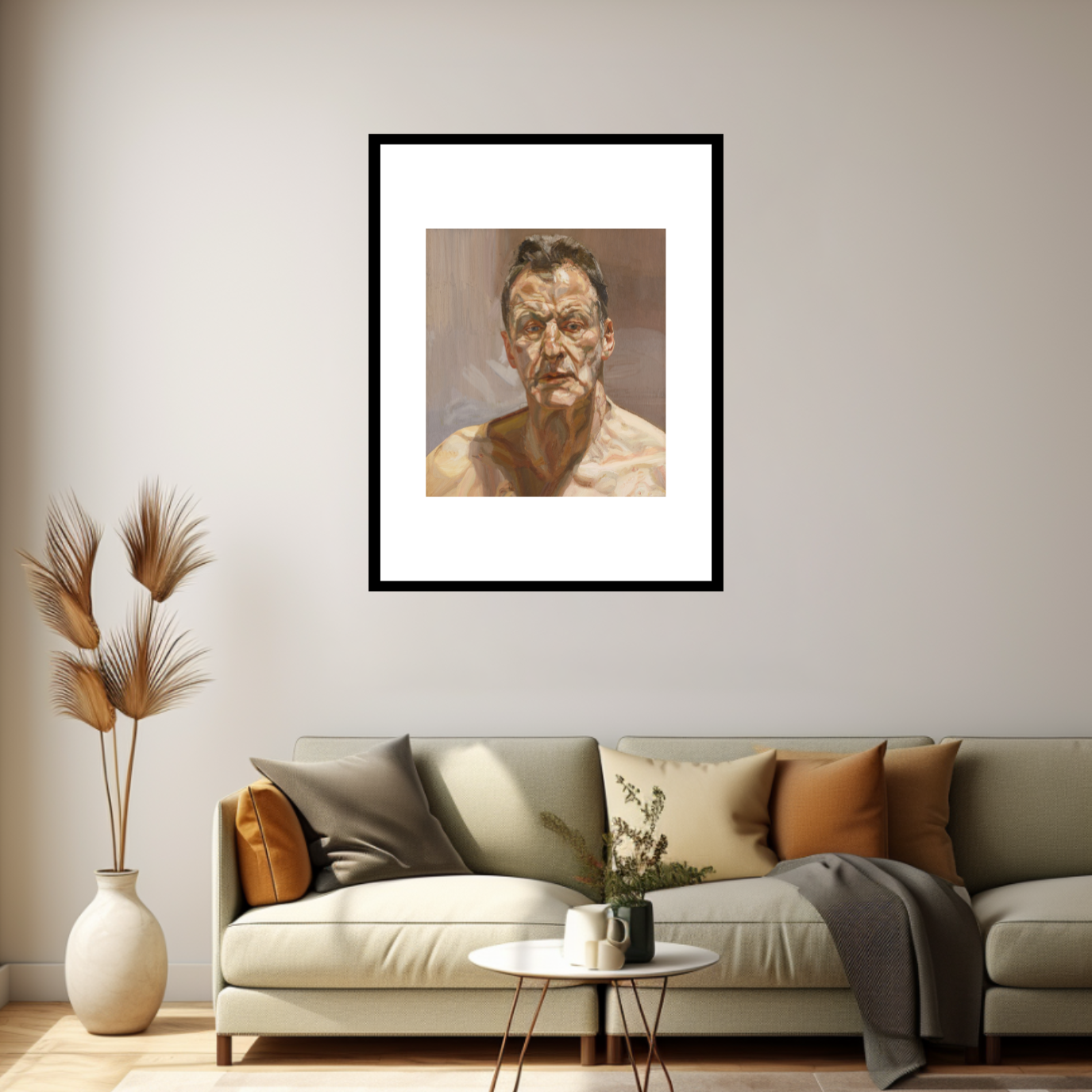 Reflection (Self Portrait), 1985 - Lucian Freud by Bridgeman Editions
