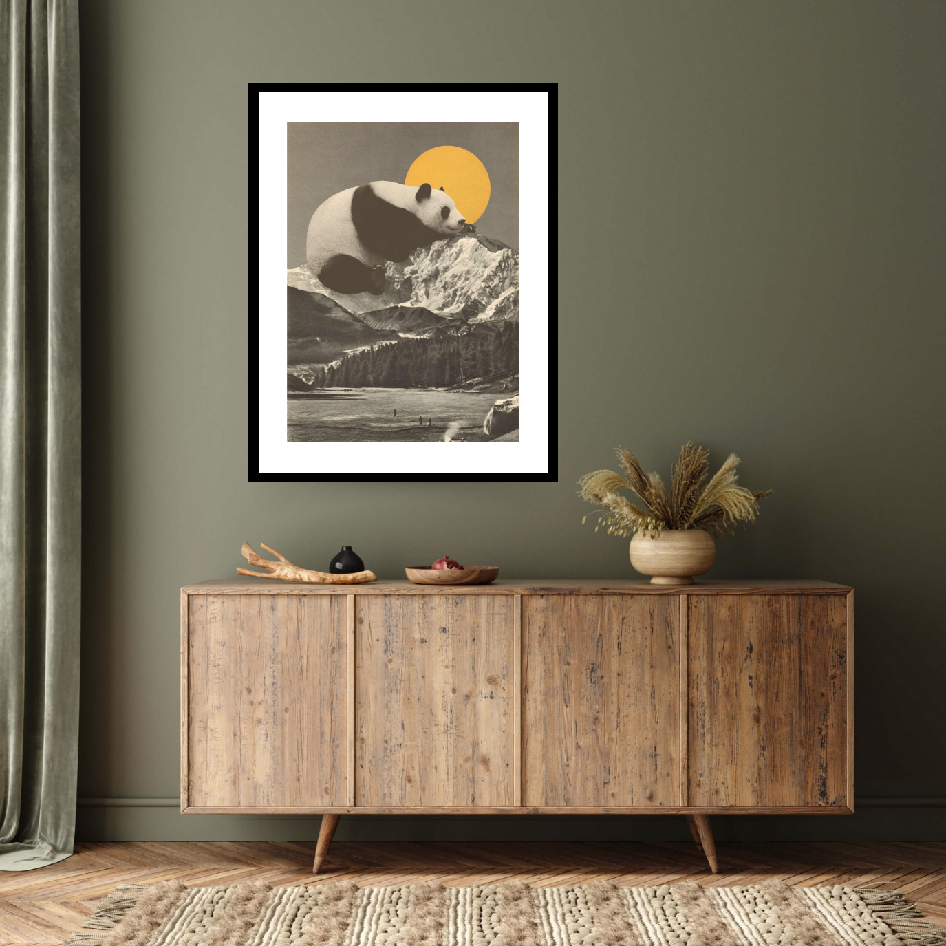 Pandas Nap into Mountains, 2020 - by Bridgeman Editions