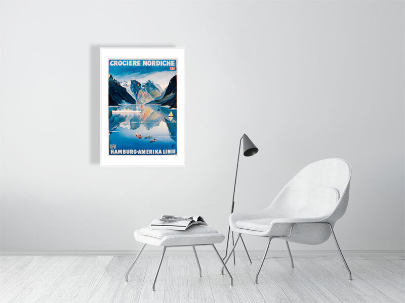 Poster advertising the Hamburg-Amerika Linie - by Bridgeman Editions