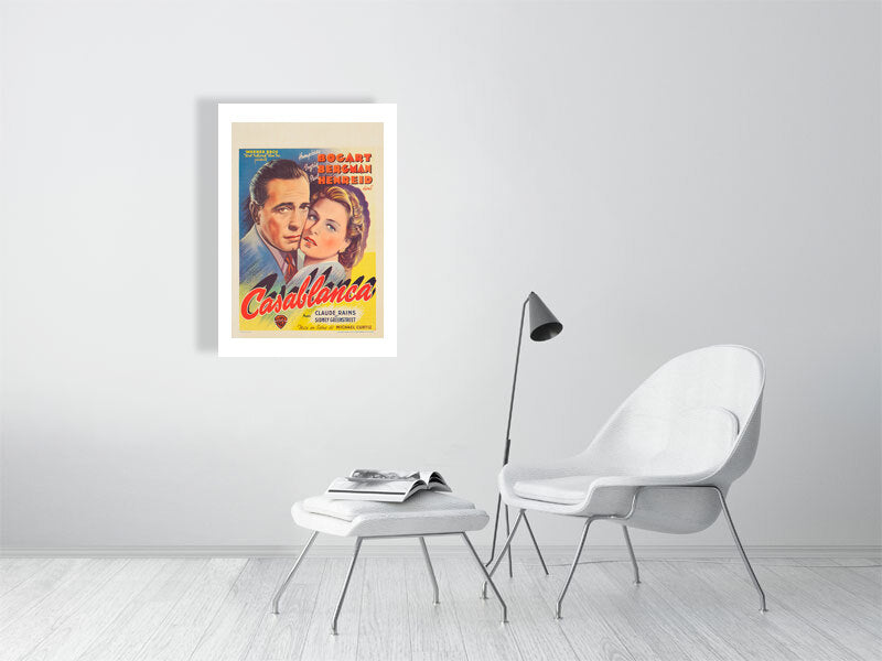 A Belgian poster advertising the film Casablanca - balowned by  Bridgeman Editions