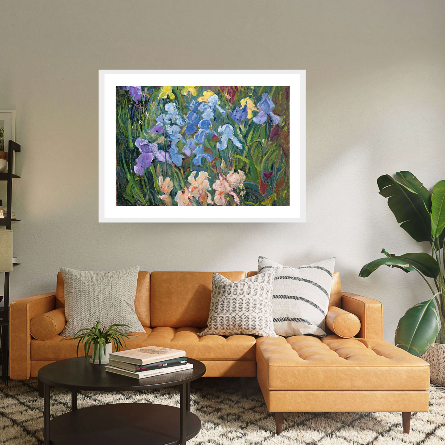 Irises Pink Blue and Gold, 1993