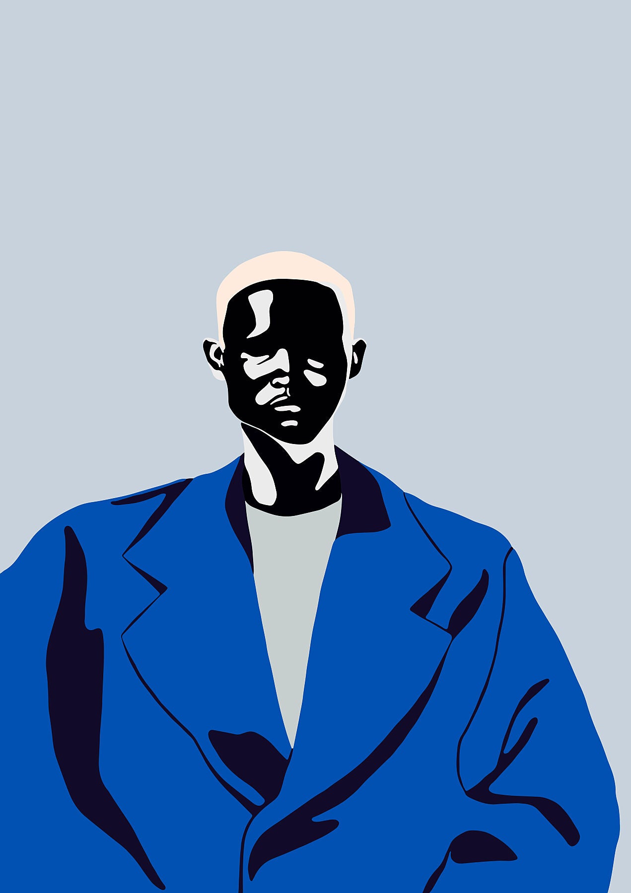 Blue Coat, 2016 - Chen, Contemporary, Painting, Yi Xiao by Bridgeman Editions