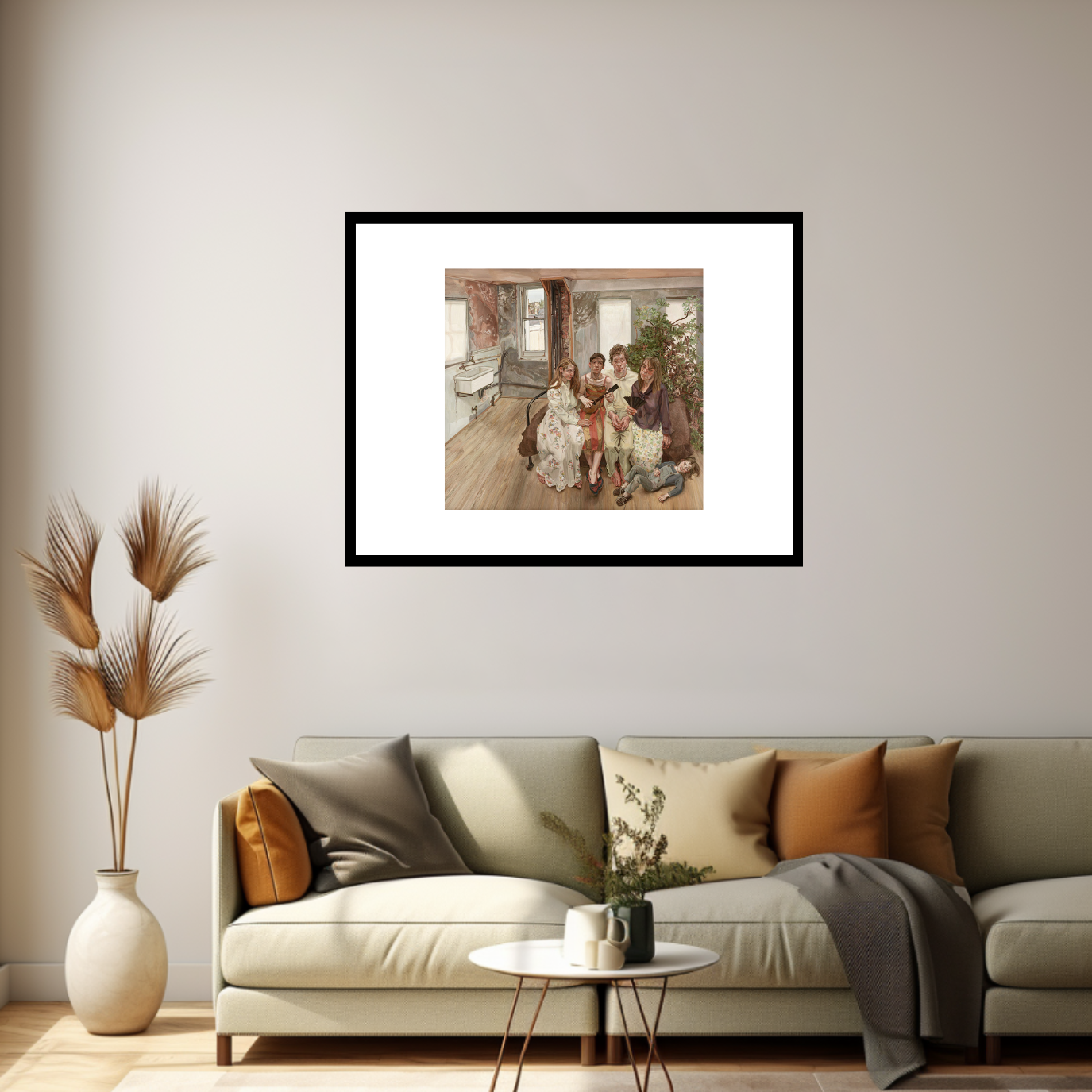Large Interior W11 (after Watteau), 1981-3 - Lucian Freud by Bridgeman Editions