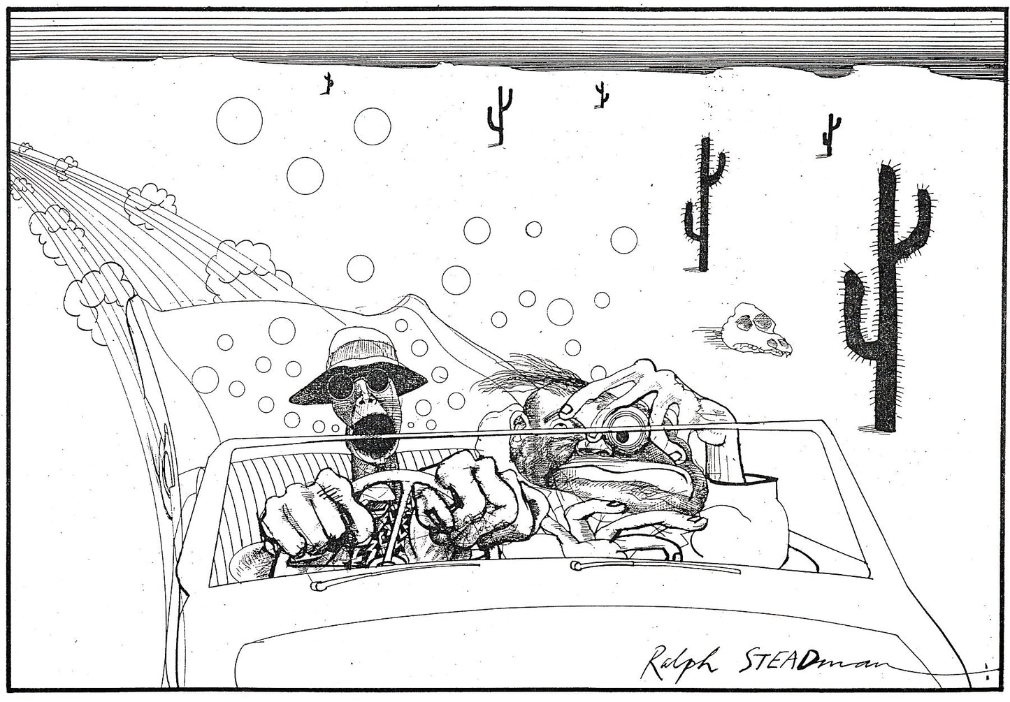 Ralph Steadman, HUNTER PHOTOS + EPHEMERA - by Bridgeman Editions