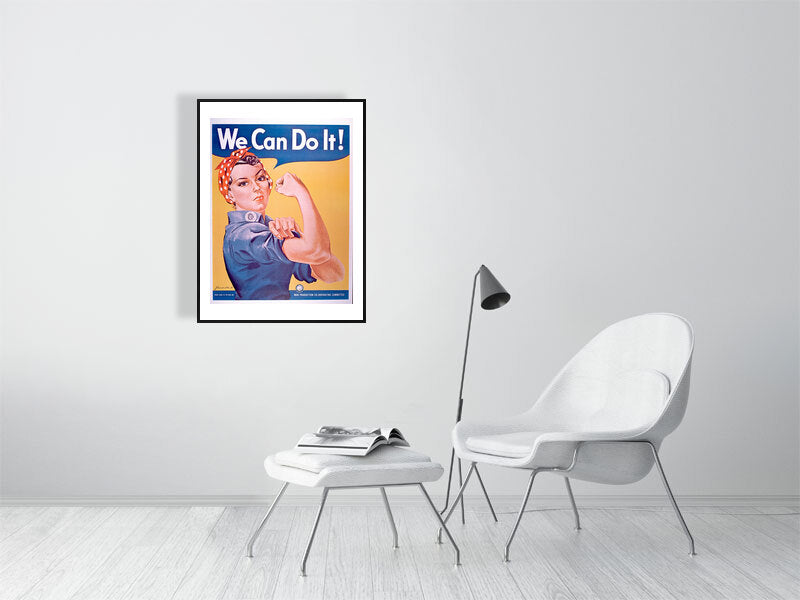 J. Howard Miller, We can do it! c1942 - Vintage Posters - Bridgeman Editions by Bridgeman Editions