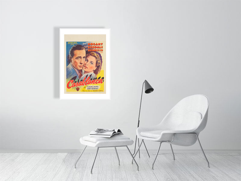 A Belgian poster advertising the film Casablanca - balowned by  Bridgeman Editions