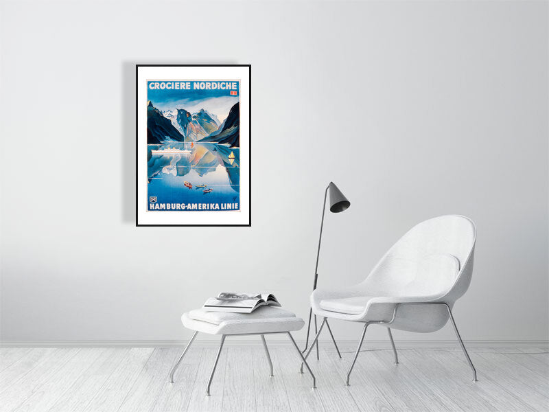 Poster advertising the Hamburg-Amerika Linie - by Bridgeman Editions