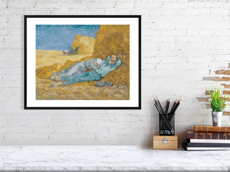 Vincent Van Gogh, Noon or The Siesta after Millet, 1890 - BALowned, Gogh, Masters, Painting, Vincent van (1853-90) by  Bridgeman Editions