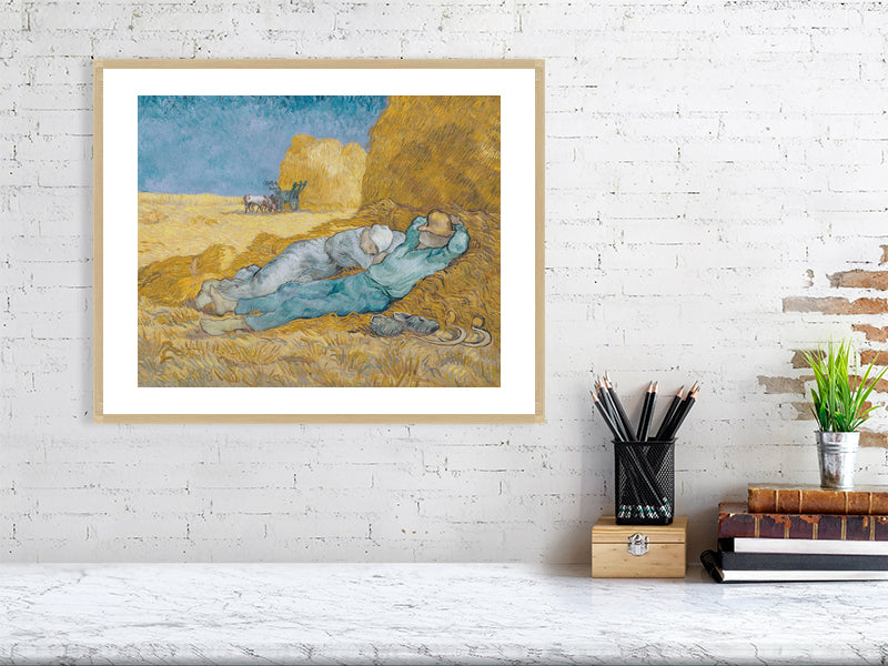 Vincent Van Gogh, Noon or The Siesta after Millet, 1890 - BALowned, Gogh, Masters, Painting, Vincent van (1853-90) by  Bridgeman Editions