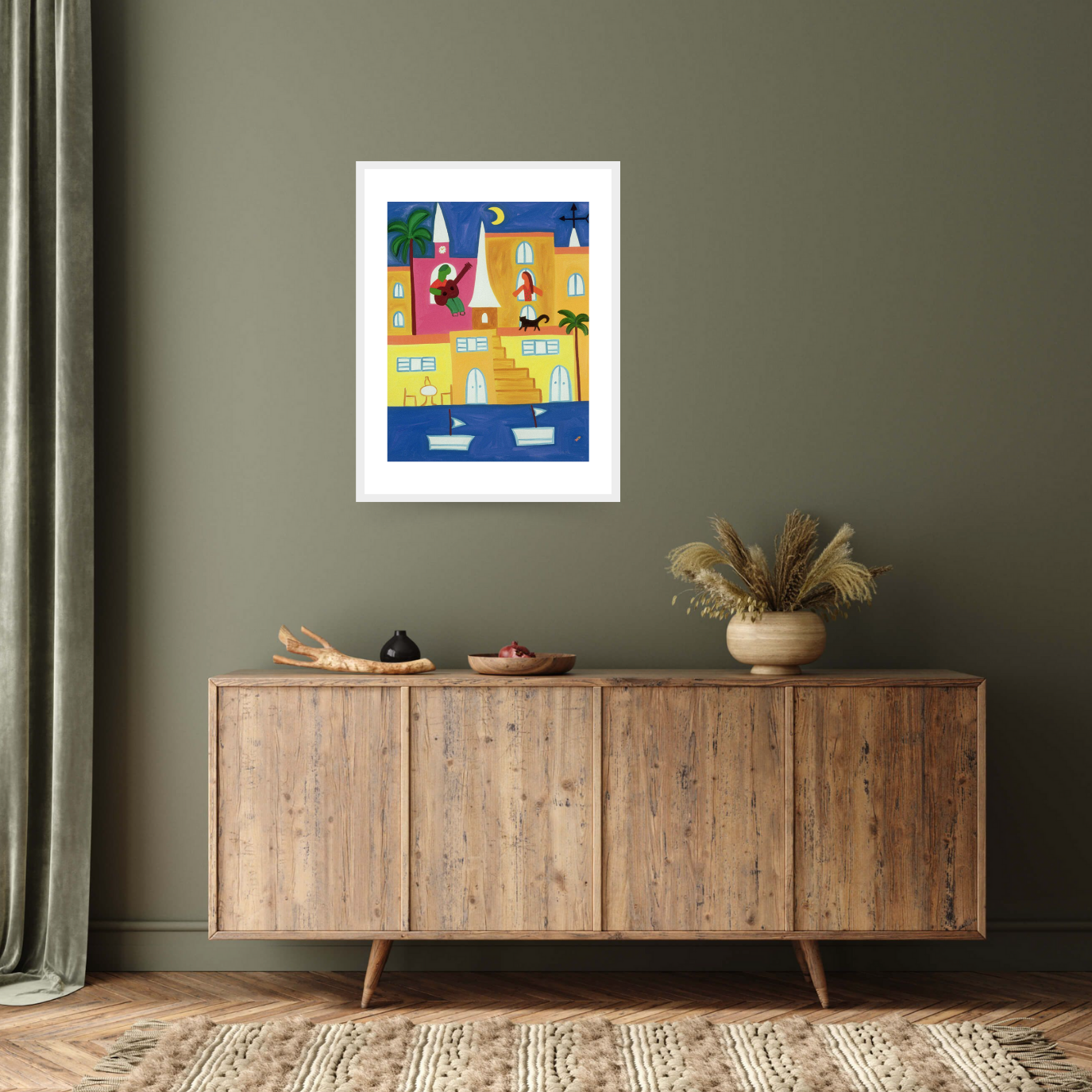 Serenata en Calvi, 2002 - Contemporary, Cristina, Painting, Rodriguez by  Bridgeman Editions
