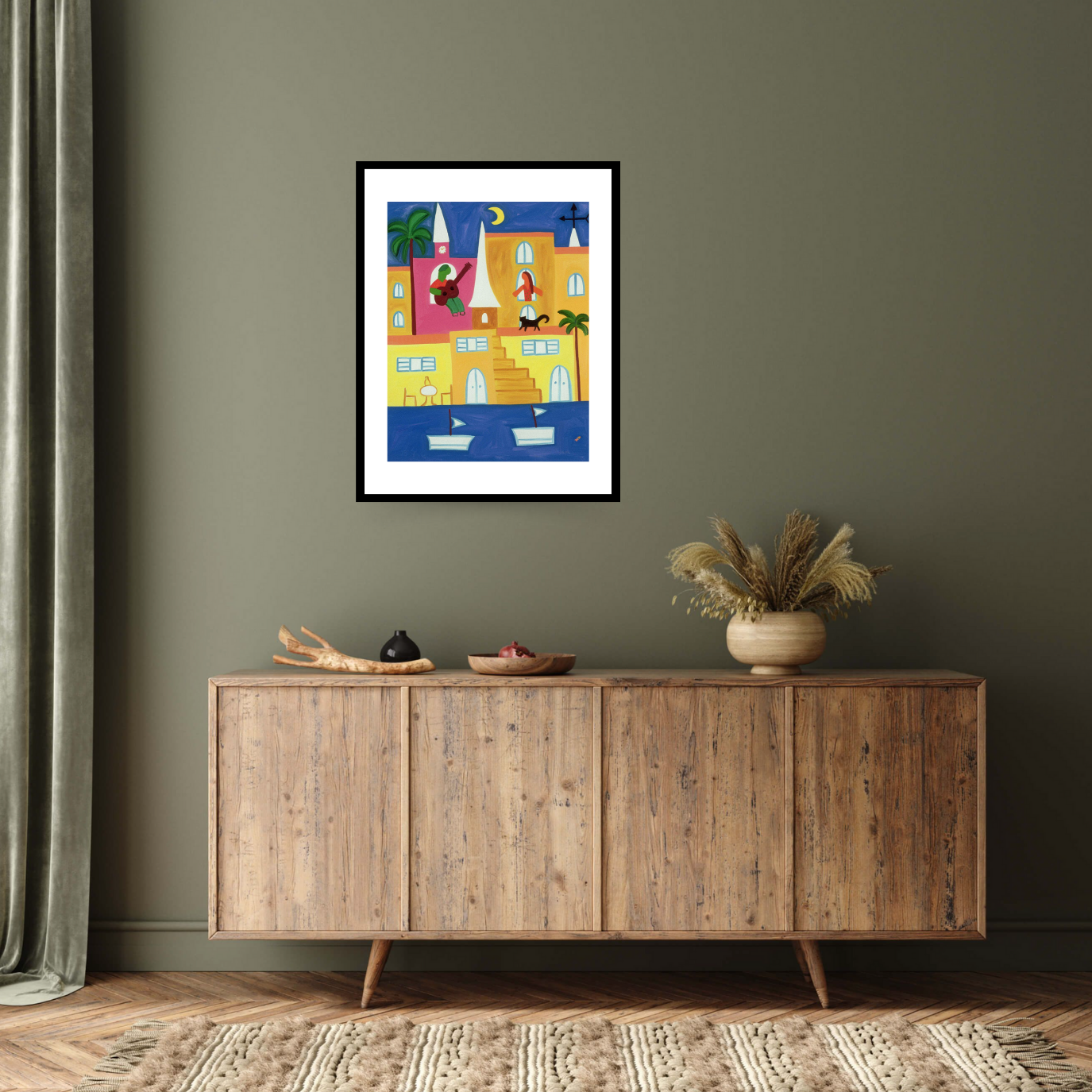 Serenata en Calvi, 2002 - Contemporary, Cristina, Painting, Rodriguez by  Bridgeman Editions