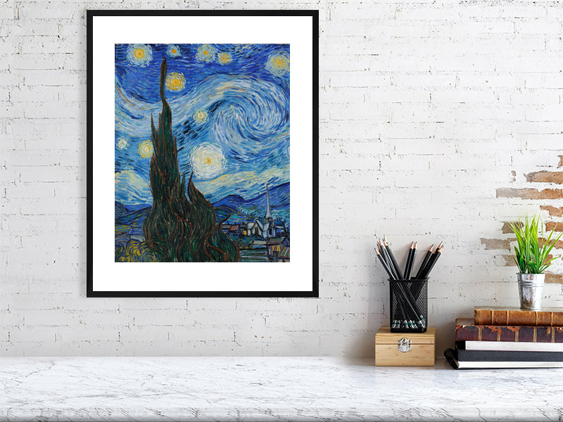 Vincent Van Gogh, The Starry Night, 1889 - BALowned, Gogh, Masters, Painting, Vincent van (1853-90) by  Bridgeman Editions