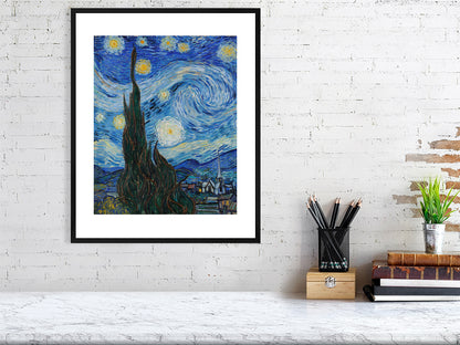 Vincent Van Gogh, The Starry Night, 1889 - BALowned, Gogh, Masters, Painting, Vincent van (1853-90) by  Bridgeman Editions