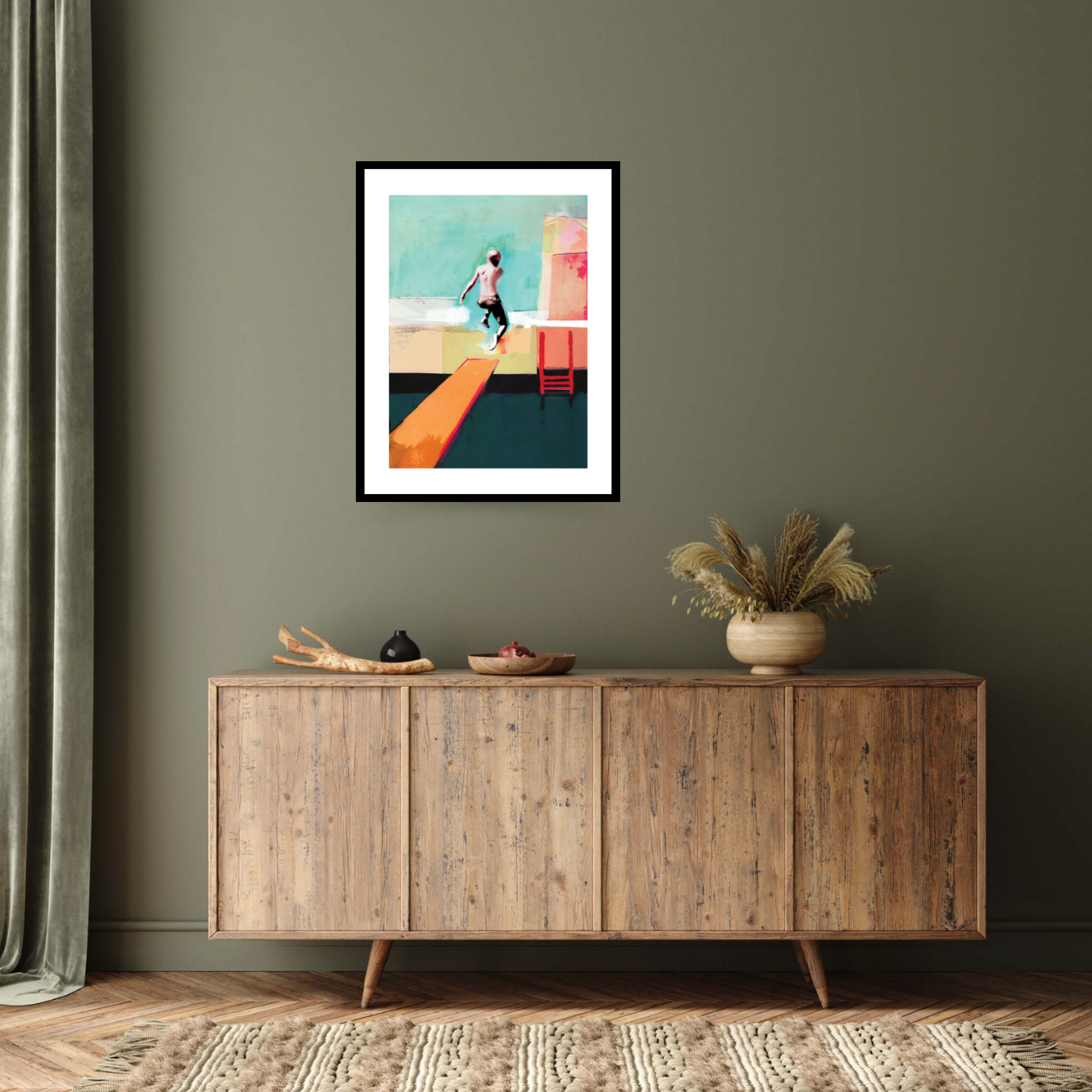 Pool Day, 2011 - Contemporary, David, McConochie, Painting by  Bridgeman Editions