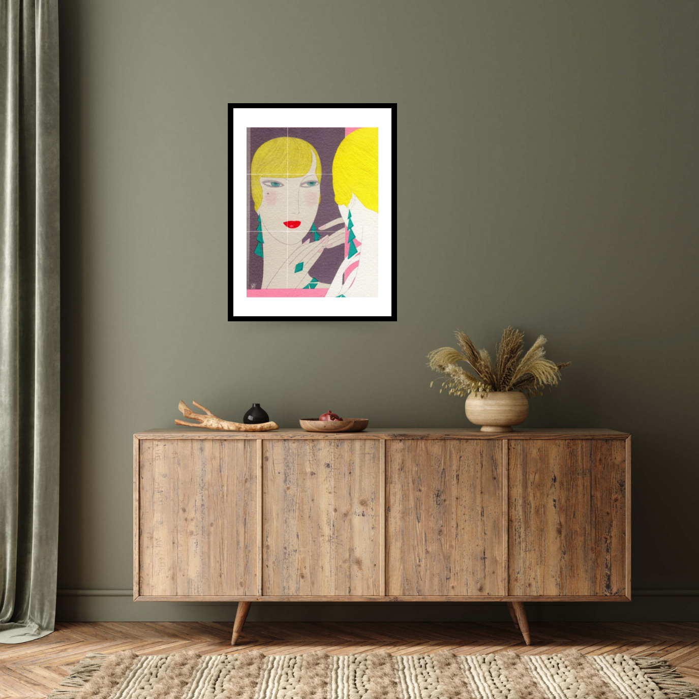 Harpers Bazaar art-deco beauty advertisement - BALowned by  Bridgeman Editions