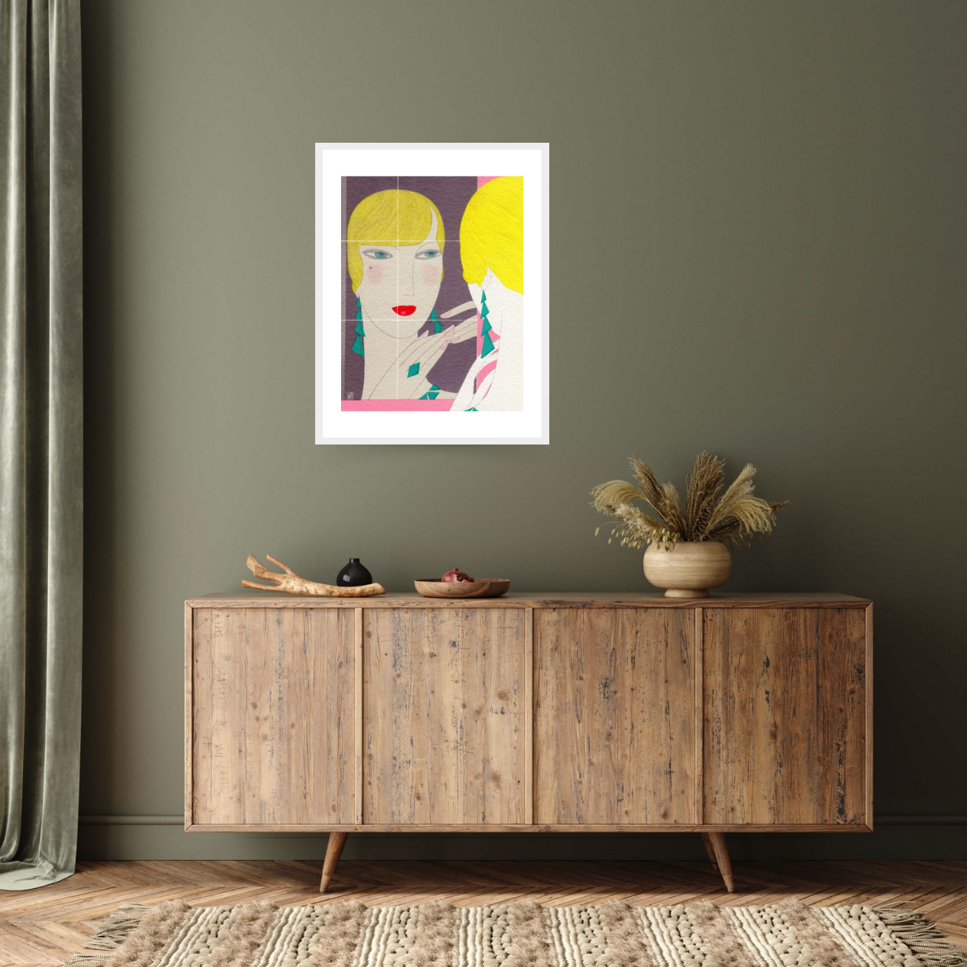 Harpers Bazaar art-deco beauty advertisement - BALowned by  Bridgeman Editions