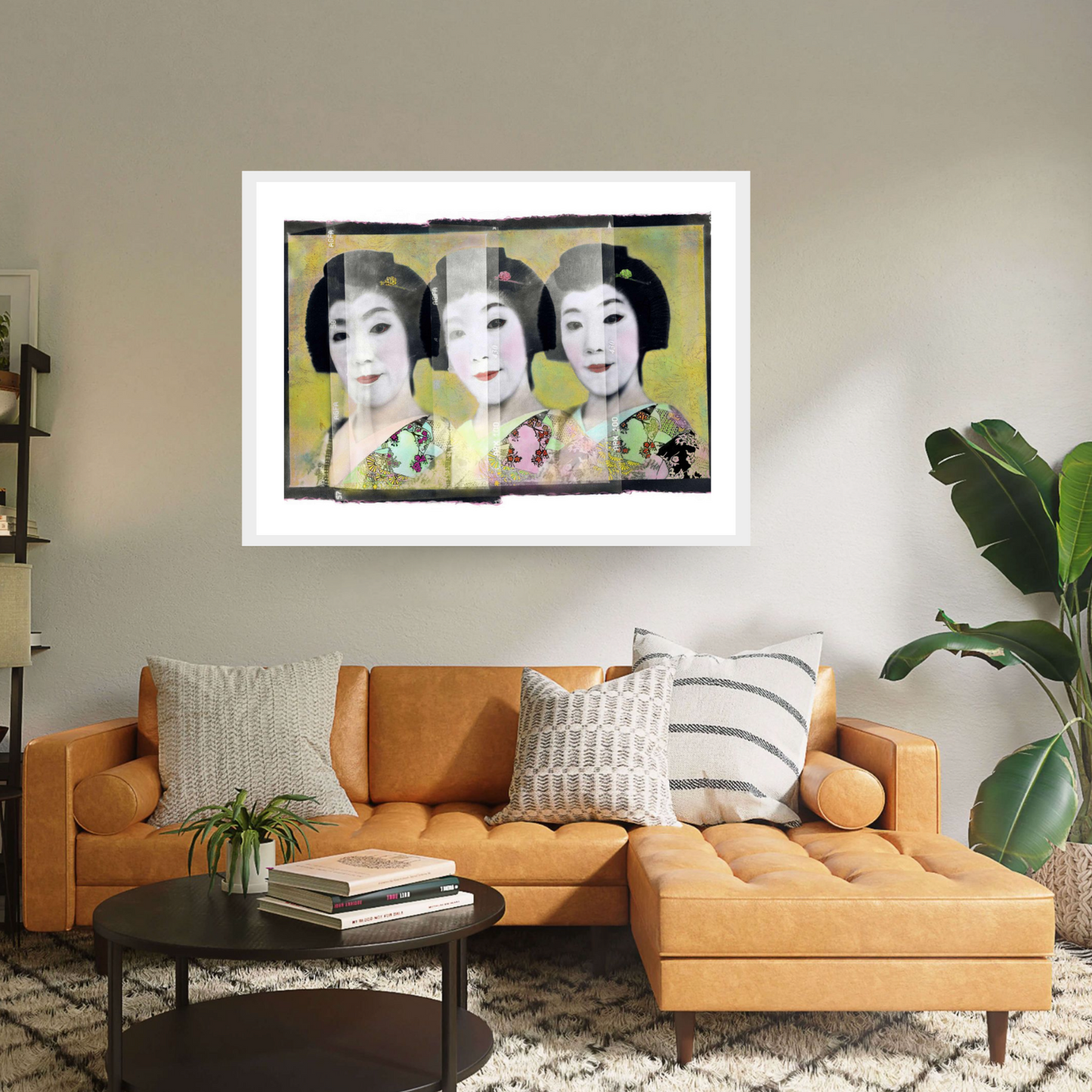 Jon Nicholson, Geisha colour hand painted on iPad, Japan