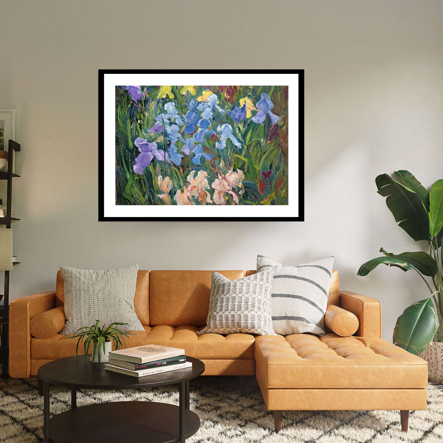 Irises Pink Blue and Gold, 1993
