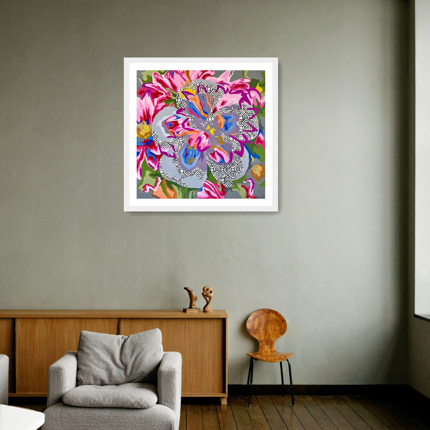 Holly Boruck, Floral Abstract #8, 2023
