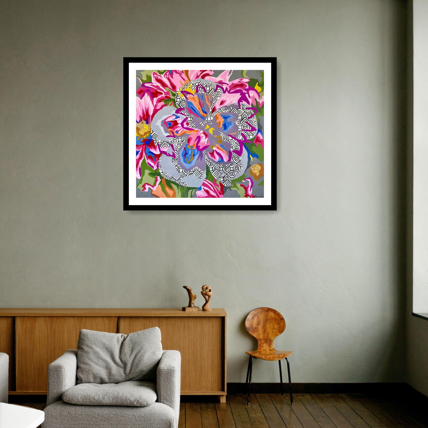 Holly Boruck, Floral Abstract #8, 2023