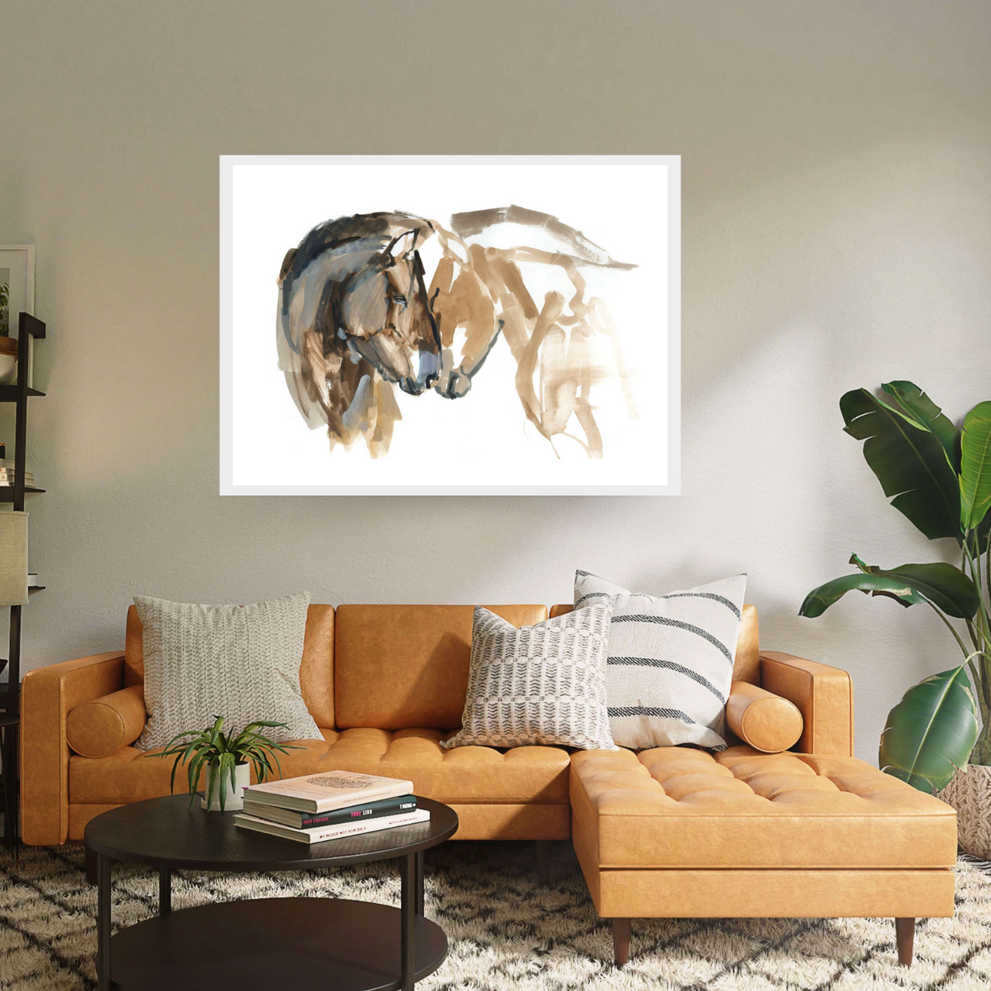 Experience the emotion in Mark Adlington's 'Nose to Nose.' From his Przewalski Horses series, this white framed artwork depicts a touching moment between majestic animals. Available as fine art prints, it's a captivating addition to any collection.