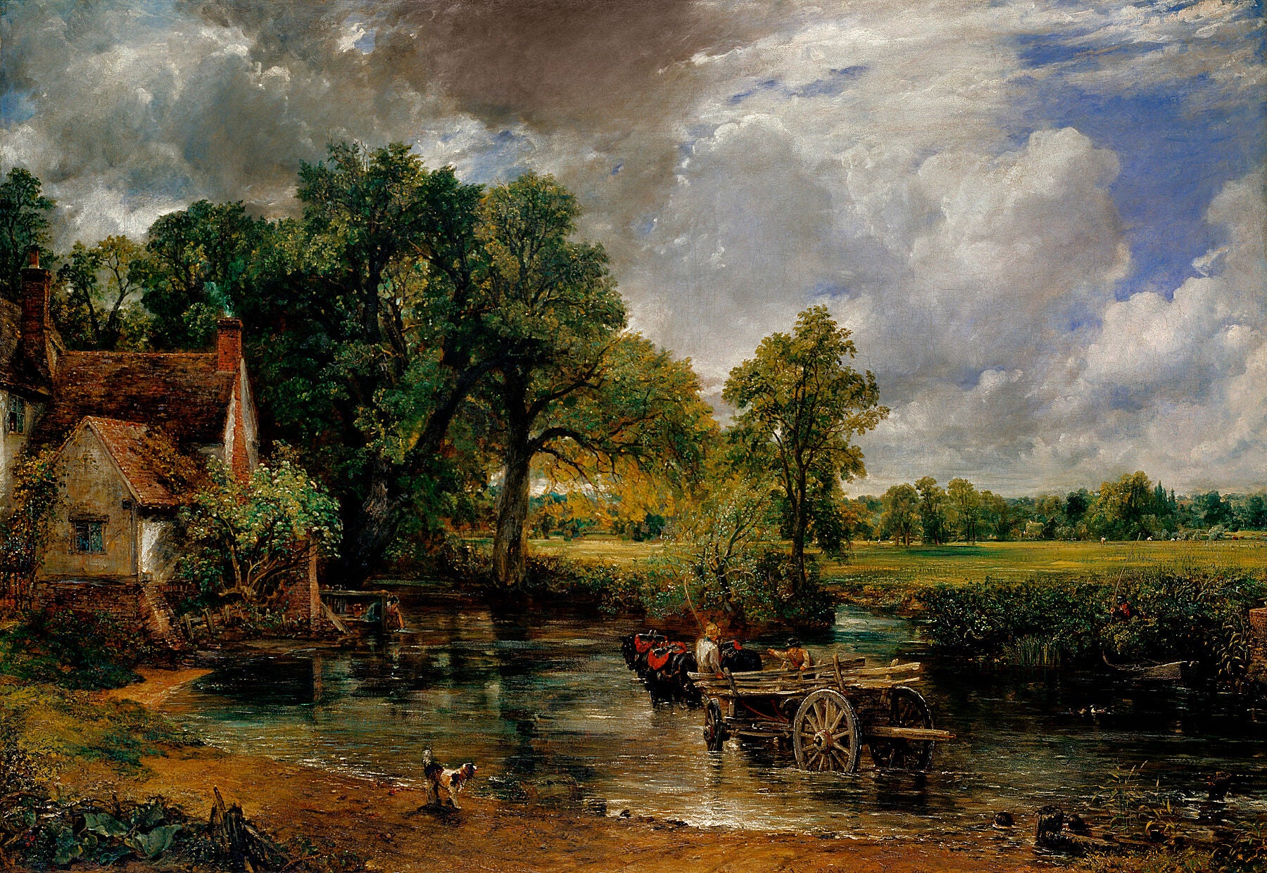 John Constable, The Hay Wain, 1821 - BALowned, Constable, John (1776-1837), Landscapes and Seascapes - Bridgeman Editions, Painting by  Bridgeman Editions