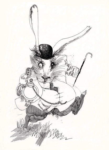 Ralph Steadman, WHITE RABBIT DISK -  by  Bridgeman Editions
