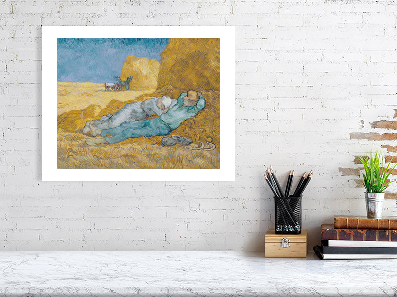 Vincent Van Gogh, Noon or The Siesta after Millet, 1890 - BALowned, Gogh, Masters, Painting, Vincent van (1853-90) by  Bridgeman Editions