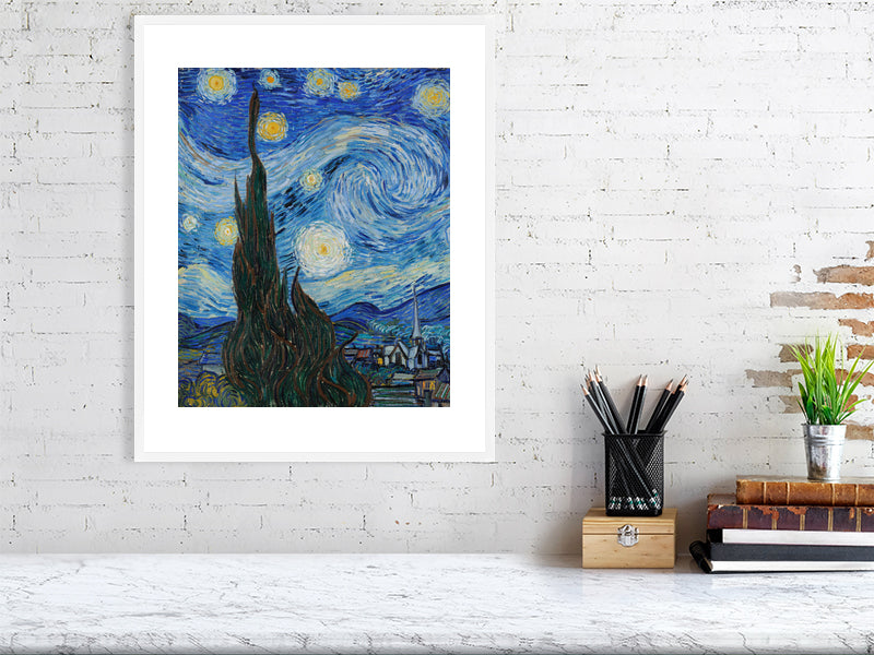 Vincent Van Gogh, The Starry Night, 1889 - BALowned, Gogh, Masters, Painting, Vincent van (1853-90) by  Bridgeman Editions
