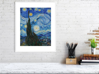 Vincent Van Gogh, The Starry Night, 1889 - BALowned, Gogh, Masters, Painting, Vincent van (1853-90) by  Bridgeman Editions