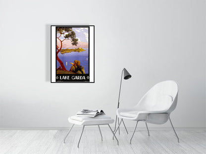 Vintage Poster for Lake Garda, 1924 - Painting, Severino (1895-1940), Trematore, Vintage Posters - Bridgeman Editions by  Bridgeman Editions