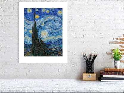 Vincent Van Gogh, The Starry Night, 1889 - BALowned, Gogh, Masters, Painting, Vincent van (1853-90) by  Bridgeman Editions